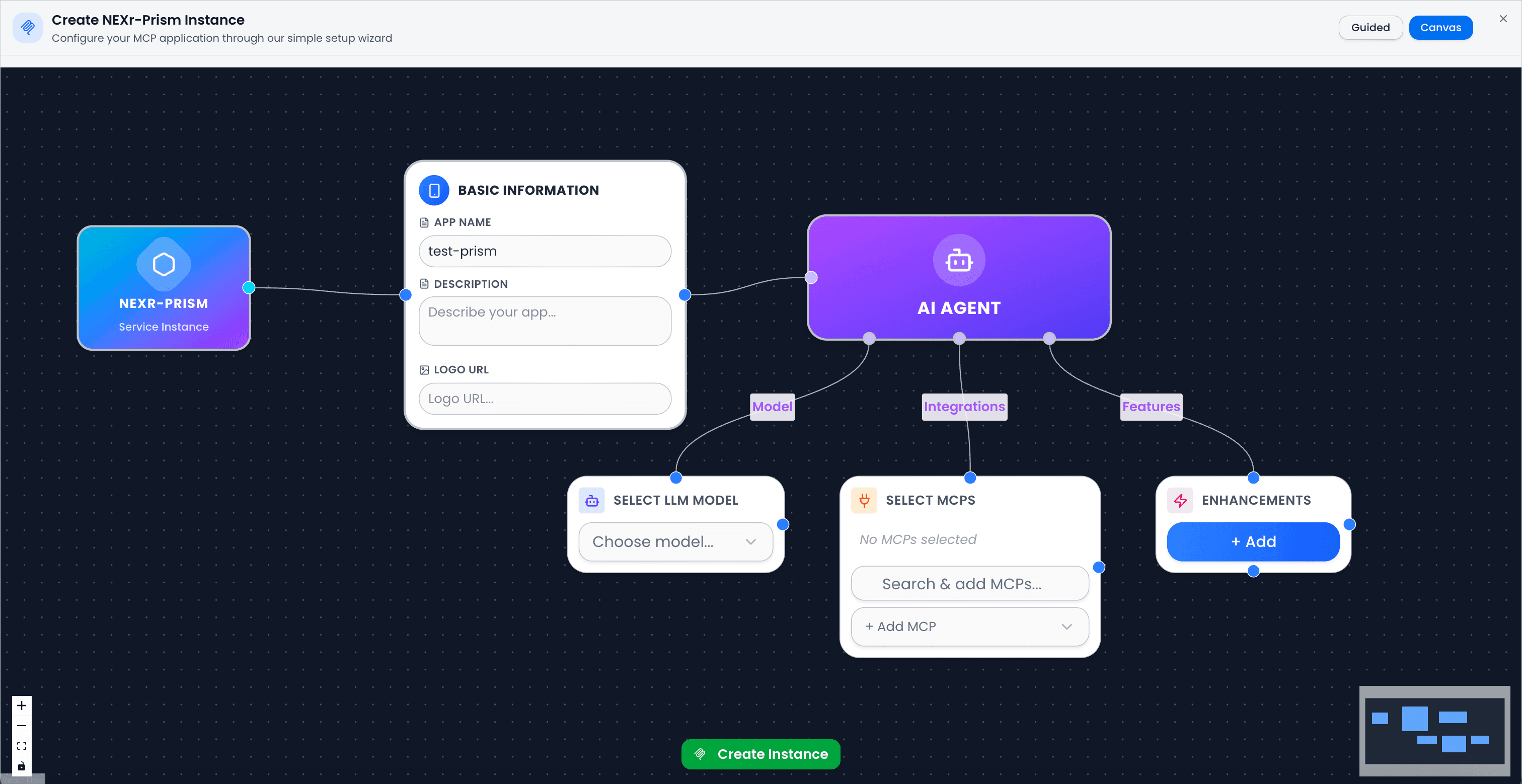 NEXr Prism Canvas Mode